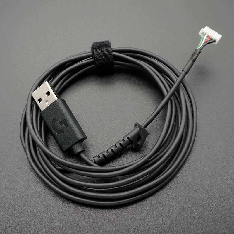 1 buah kabel Mouse untuk Logitech G502 Hero RGB USB PVC kawat rajut kabel pengganti senar tikus memberikan sepatu roda