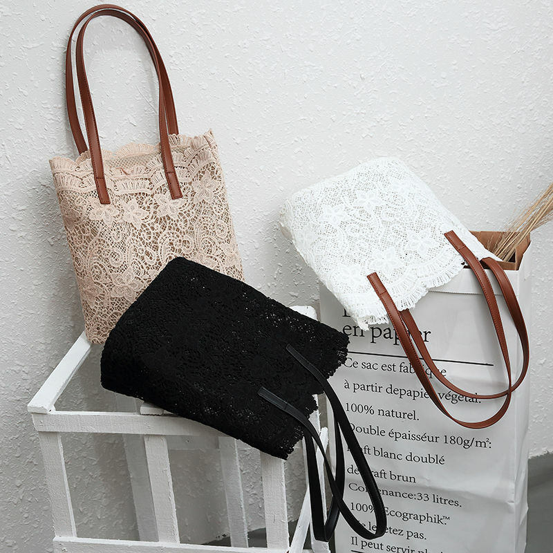 Милая Кружевная женская сумка-мешок JIAERDI, новинка, винтажная элегантная Праздничная пляжная дизайнерская сумка, женская модная вязаная ретро-сумка, шикарная