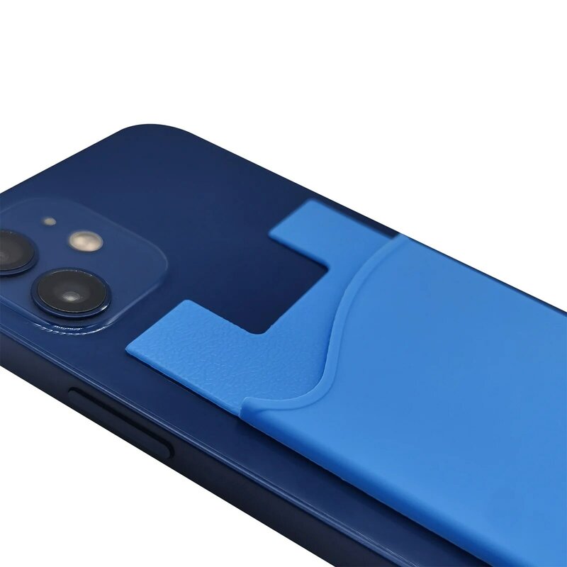 8.6cm podwójna kieszeń elastyczna Stretch silikonowy telefon komórkowy ID etui na karty kredytowe naklejka uniwersalny portfel etui na karty