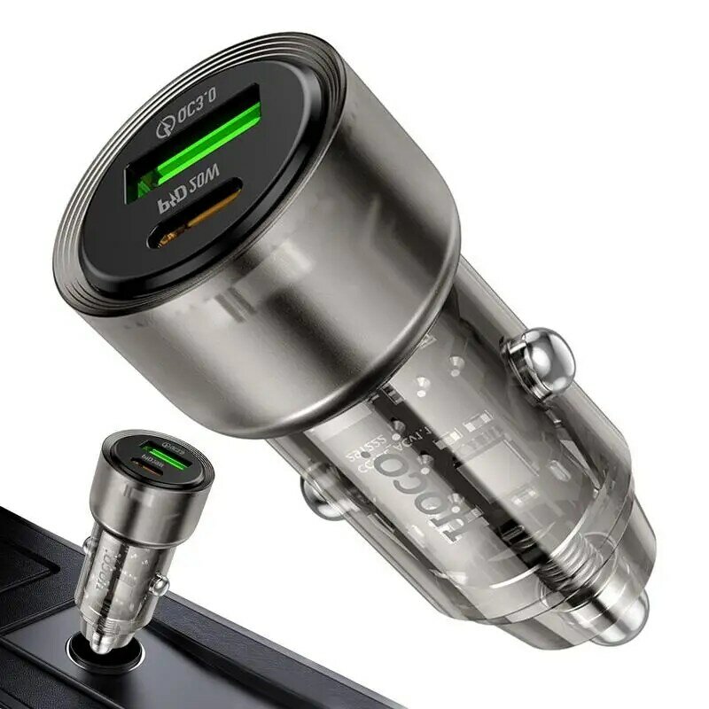 Universal USB Car Charger Adapter, Road Trip Essentials, Carga rápida para acessórios conversíveis
