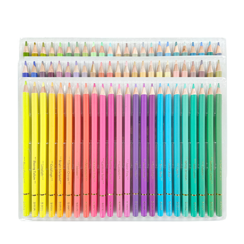 Brutfuner-lápices de colores Pastel al óleo Macaron vívidos, conjunto de lápices de dibujo de madera, bocetos, artista, suministros de regalos escolares, 12/24/50 colores