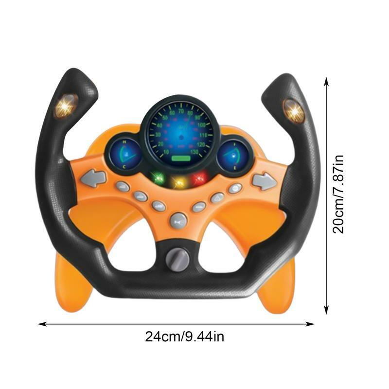 Игрушка-руль для малышей, многофункциональное интерактивное Рулевое колесо для игры и вождения, интерактивное рулевое колесо, детская игрушка с