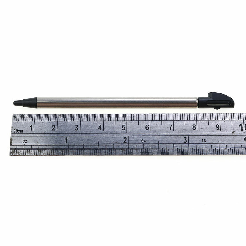 Jcd 1 pçs caneta de toque telescópica metal tela stylus plástico para 3ds ll xl 3dsll 3dsxl console do jogo acessórios