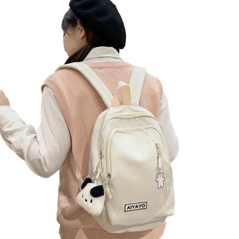 Дорожный рюкзак, сумка через плечо с двойным ремнем для студенток, школьный рюкзак, универсальный рюкзак большой вместимости