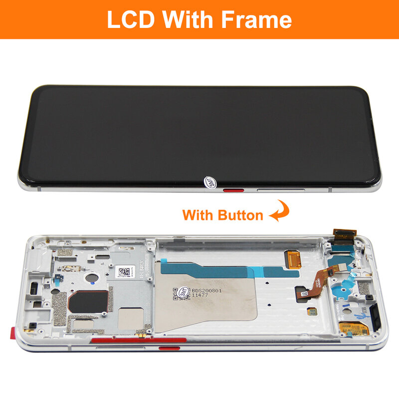 Digitizer tampilan LCD 6.67 inci, untuk Xiaomi Redmi K30 Pro rakitan Digitizer layar sentuh untuk Xiaomi Poco F2 Pro layar Lcd M2004J11