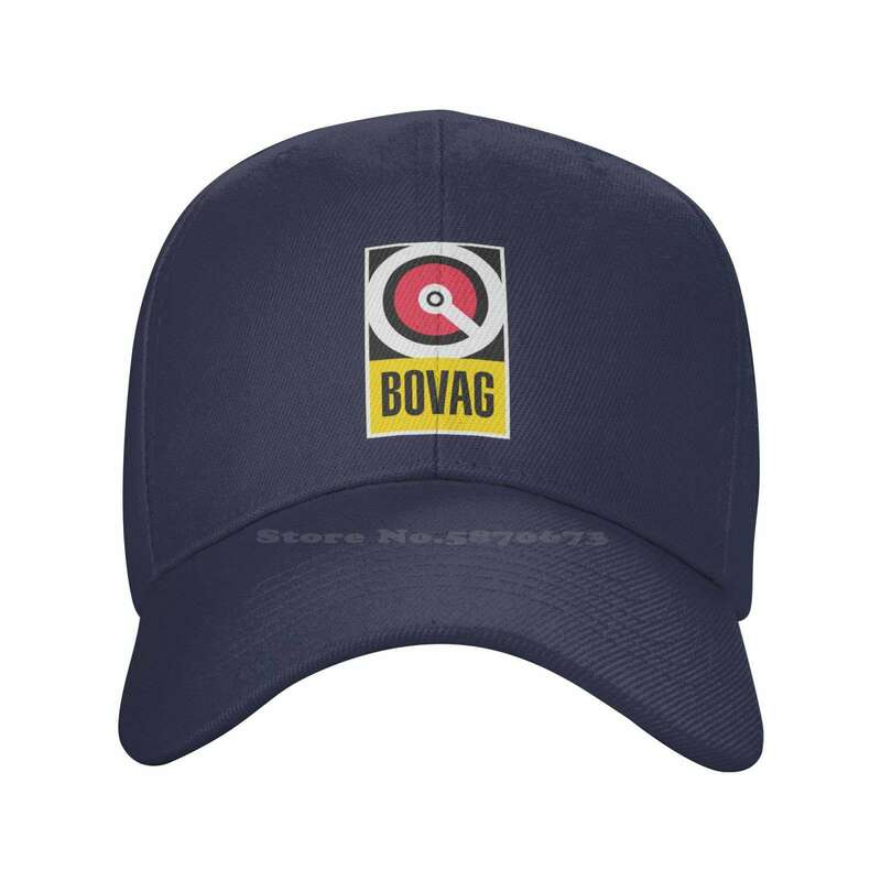 Bovag Logo Print Boné De Beisebol, Boné Denim Casual Gráfico, Chapéu De Malha