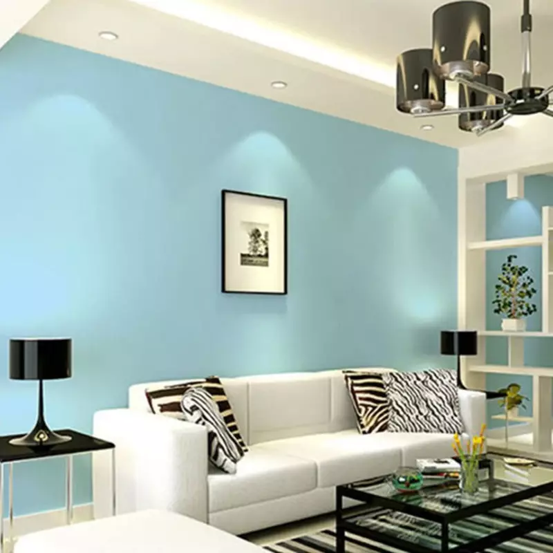 PVC impermeável espessado auto-adesivo Wallpapers, cor sólida Home Decor, sala e quarto