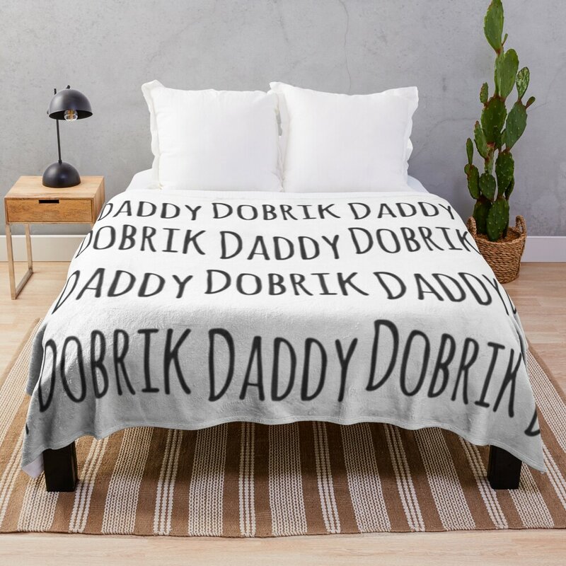 Daddy Dobrik (David Dobrik) 던지기 담요, 럭셔리 세인트 담요, 기숙사 방 필수품, 소파용