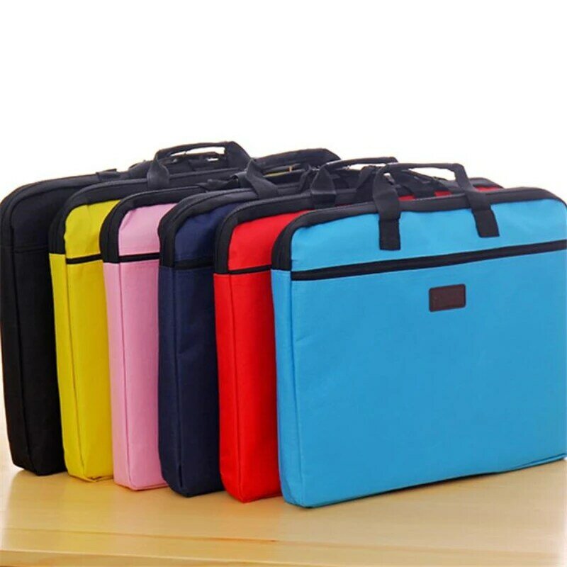 Borsa portadocumenti portatile borsa da ufficio in tela A4 borsa da uomo borsa da donna borsa per informazioni multistrato valigetta per riunioni portadocumenti