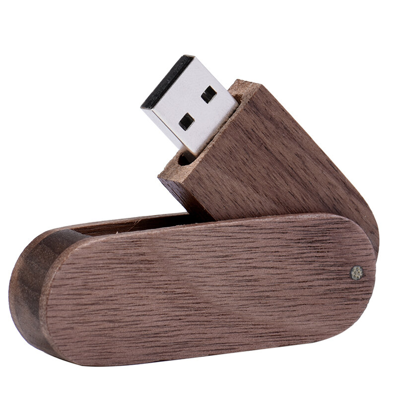 JASTER-Free Custom Logo USB Flash Drive, Pendrive Rotativo, Memory Stick de Madeira, Business Gift, Armazenamento Externo, 16GB, 32GB, 64GB, 128GB