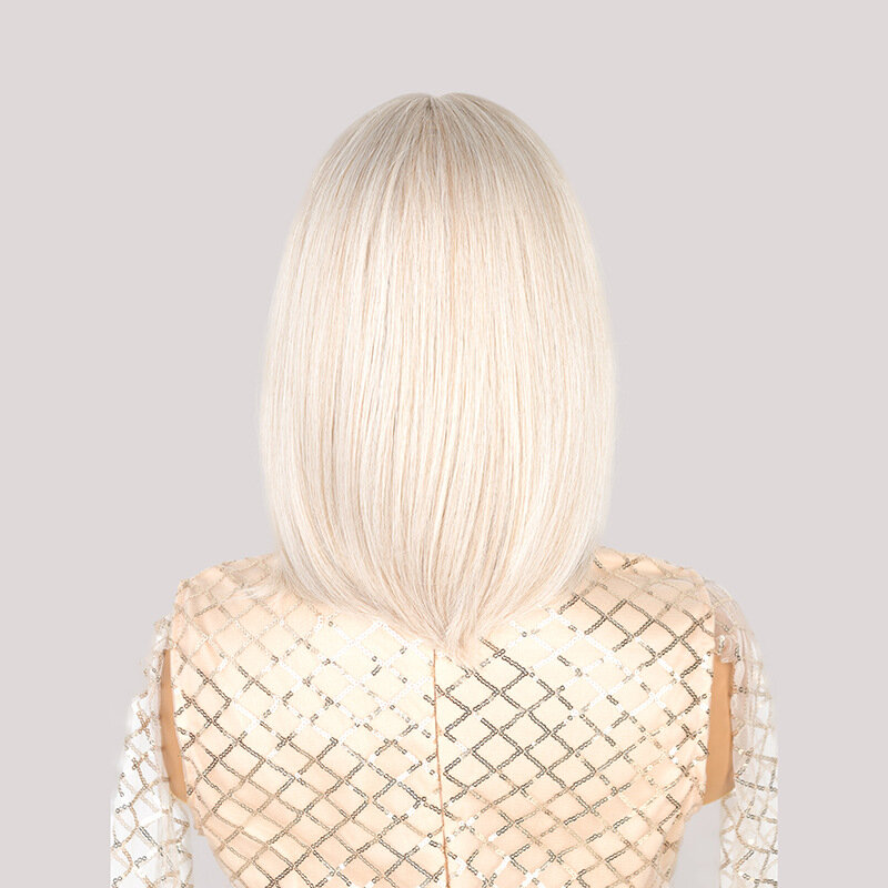 SNQP-Perruque courte droite avec raie centrale pour femme, cheveux naturels, nouveau, 30cm, 03/Cosplay, fête, degré de chaleur