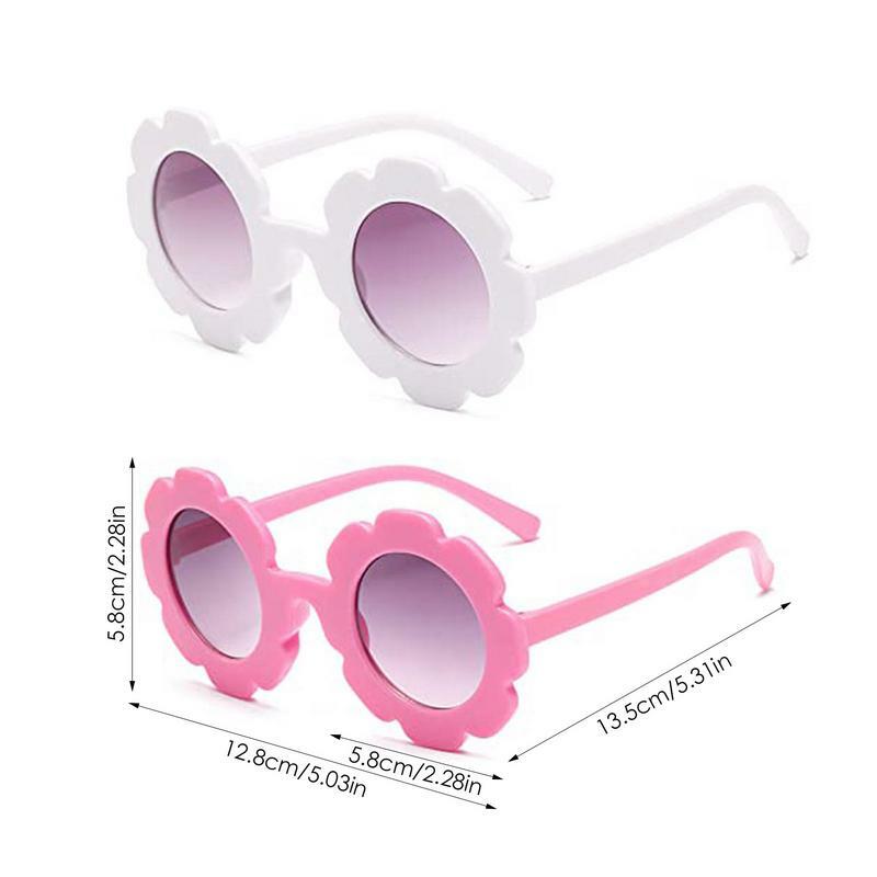 Sunflower Sunglasses com saco para crianças, Baby Sunglasses, Cloth, UV 400 Protection, ABS Frame