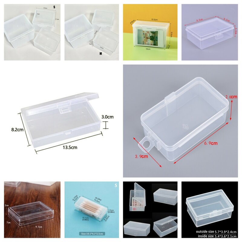 1pc Game Card Transparent Box Jewelry Storage Container Board Game Box