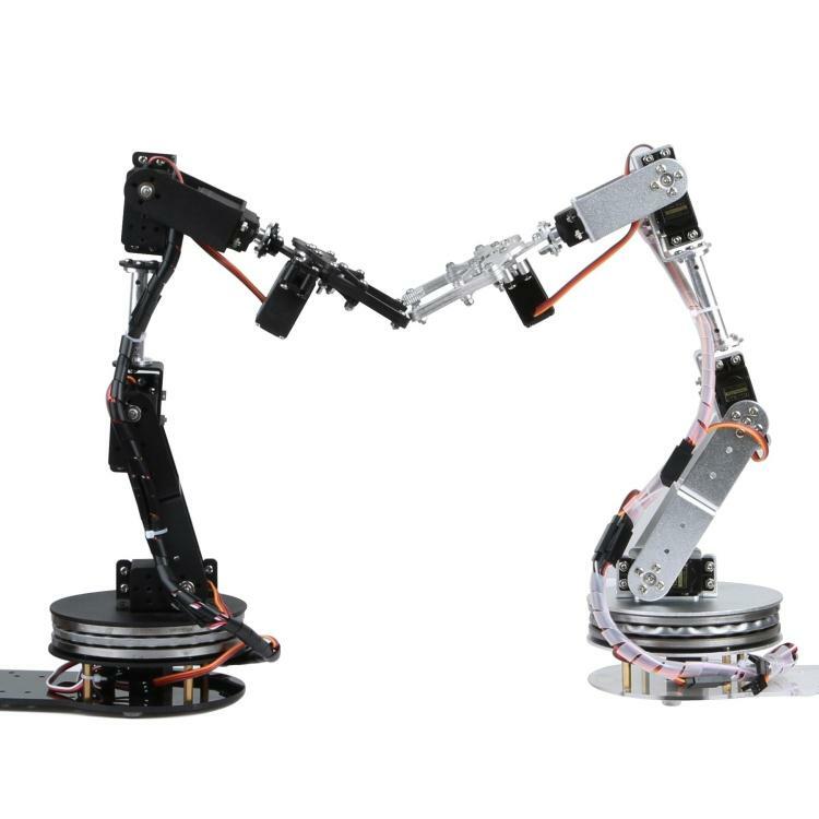 6 DOF braccio robotico con Base rotante MG996 a 180/360 gradi per Arduino Arm Robotics Kit educativi fai da te Robot programmabile