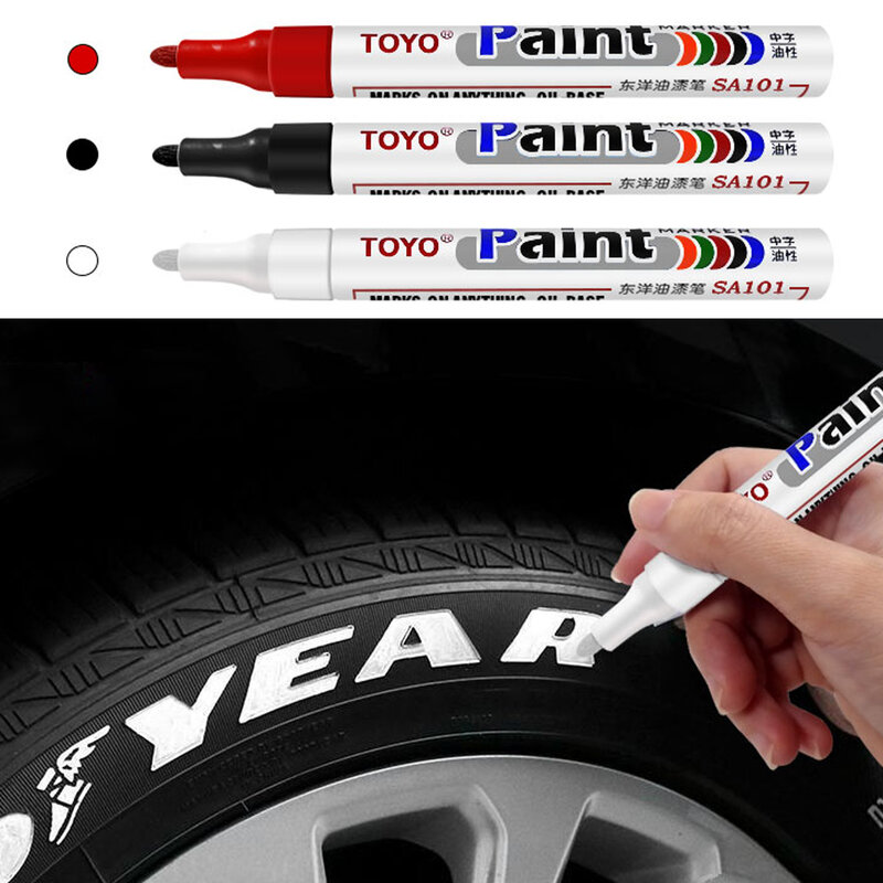 Impermeabile auto pneumatico battistrada pneumatico vernice pennarello pennarello fai da te arte disegno penna strumento per BMW E46 E49 F30 F80 E36 E46 E93 E92 F34 F31 Z4