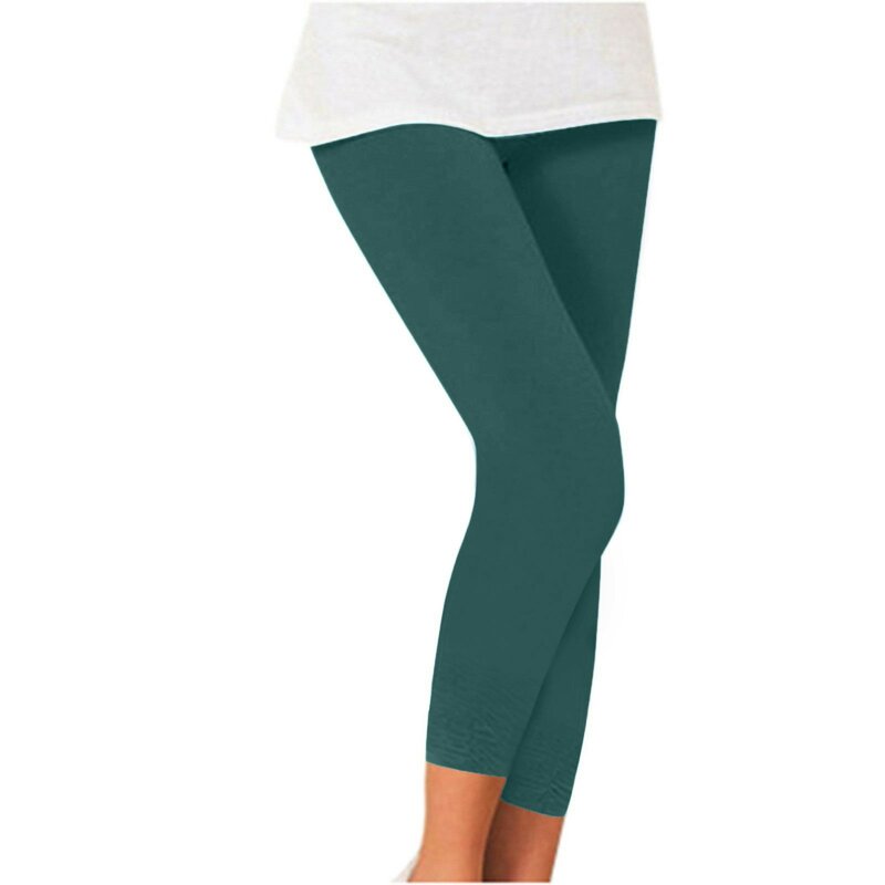 2023 nowe damskie Plus Size letnie wąska talia w cukierkowym kolorze elastyczne legginsy spodnie do jogi ołówkowe spodnie dla kobiet