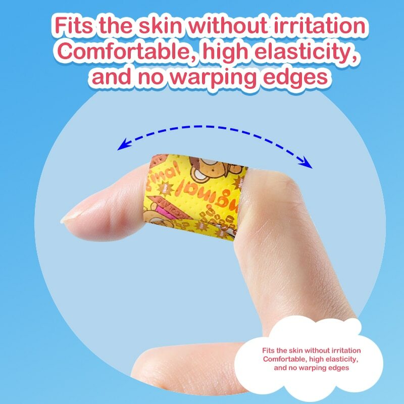 120 pz/lotto Cartoon Animal Pattern Band Aid bende adesive emostasi primo Kit di emergenza patch in gesso per ferite per bambini