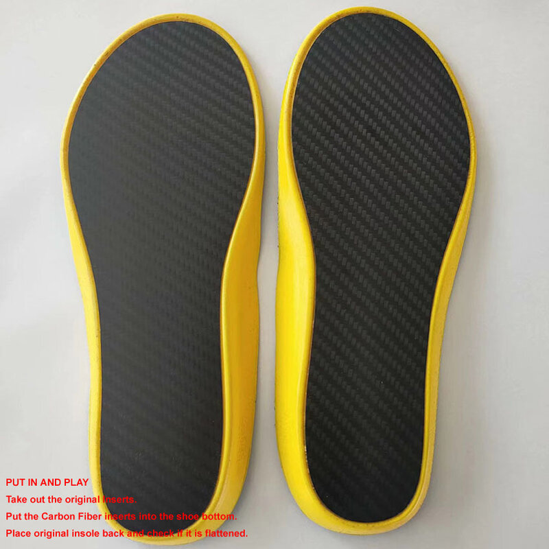 Palmilha de fibra de carbono para homens e mulheres, sapatilhas para basquete, futebol, caminhada, esportes, sapatos ortóticos femininos, 0,8mm