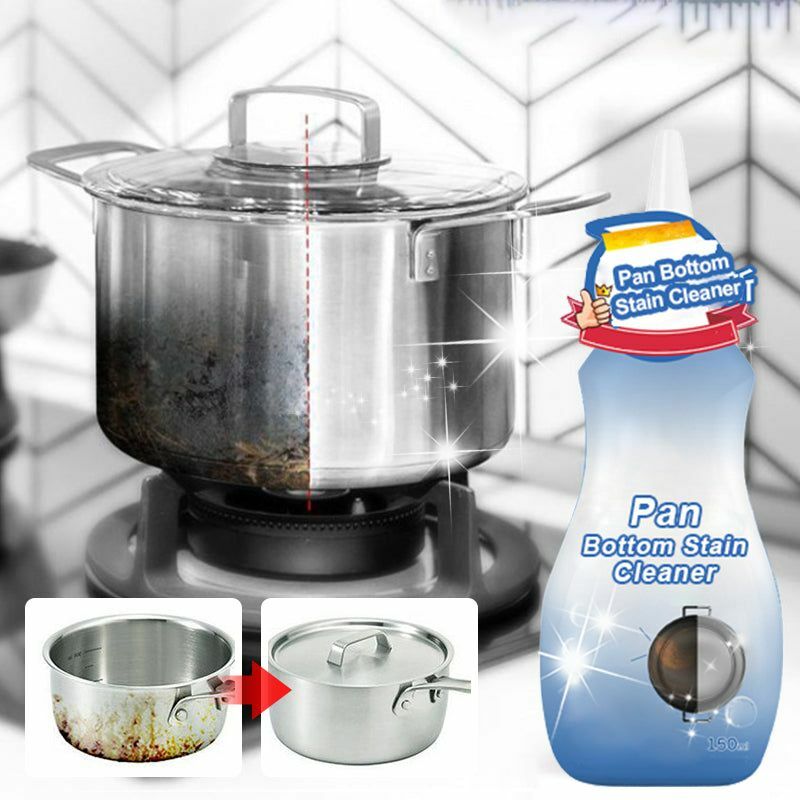 Pan Bottom Cleaning Gel, Remoção Manchada, Detergente Forte, Agente de Limpeza, Descalcificação Rápida, 150ml
