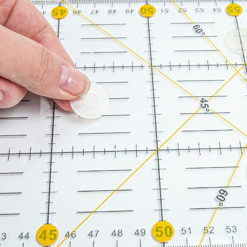 Lineal Griff Punkte transparente Silikon Quilt ing Lineal Griffe 30 Stück sichere Griffe rutsch feste Lineal Griffe für verbesserte Präzision