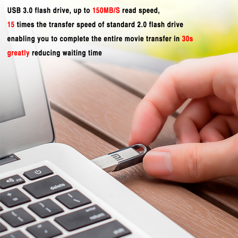 Xiaomi USB 3.2 Flash Drive 2TB 1TB Pen Drive 512GB 64GB Pen Drive ad alta velocità in metallo impermeabile USB Drive FlashDisk TYPE-C adattatore