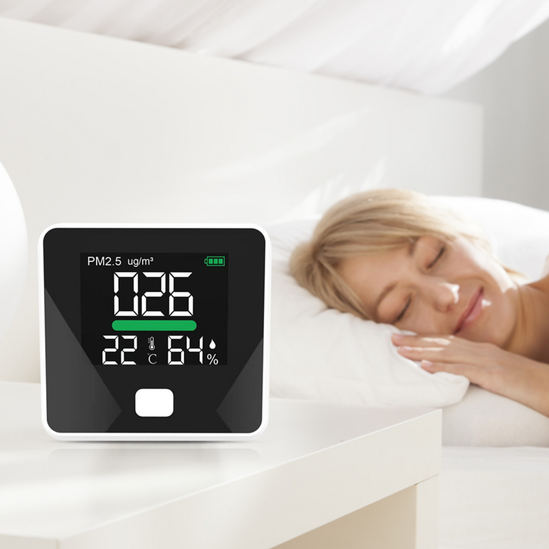 Detector de polvo PM2.5 para el hogar, Detector láser portátil de calidad del aire, Monitor Inteligente, instrumento de prueba de neblina