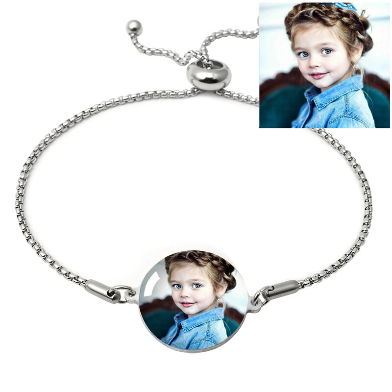Custom Photo Bracelet Personalised Picture Bracelet Photo Memorial Gift Customize Bangle Birthday Gift For Her Mothers Day Gift