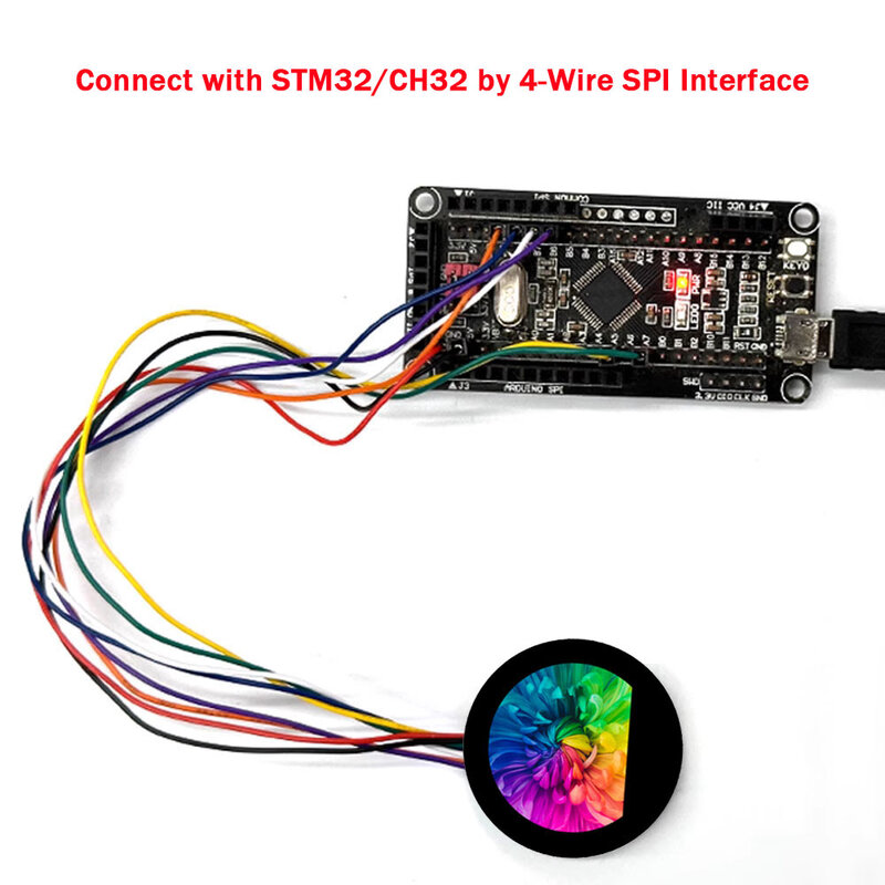 0,96 дюймовый 240*198 ST7789 круглый IPS SPI модульная ЖК-панель экран дисплея для Arduino ESP32 Raspberry Pi STM32 CH32 C51