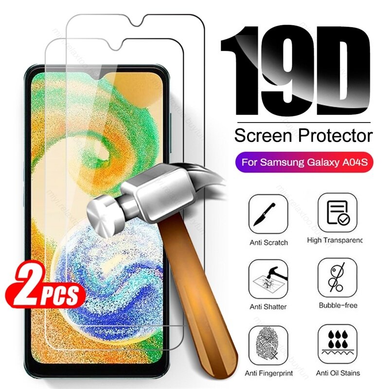 3PCS Volle Abdeckung Gehärtetem Glas Für Samsung Galaxy A04S A04 4G 2022 SM-A047F/DS 6.5 "9H Explosion-proof Screen Protector HD Film