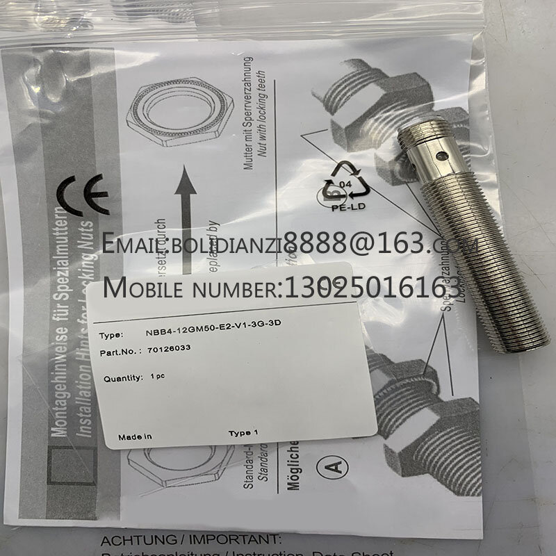 Interruptor do sensor de proximidade NBB4-12GM50-E2-5M Novo