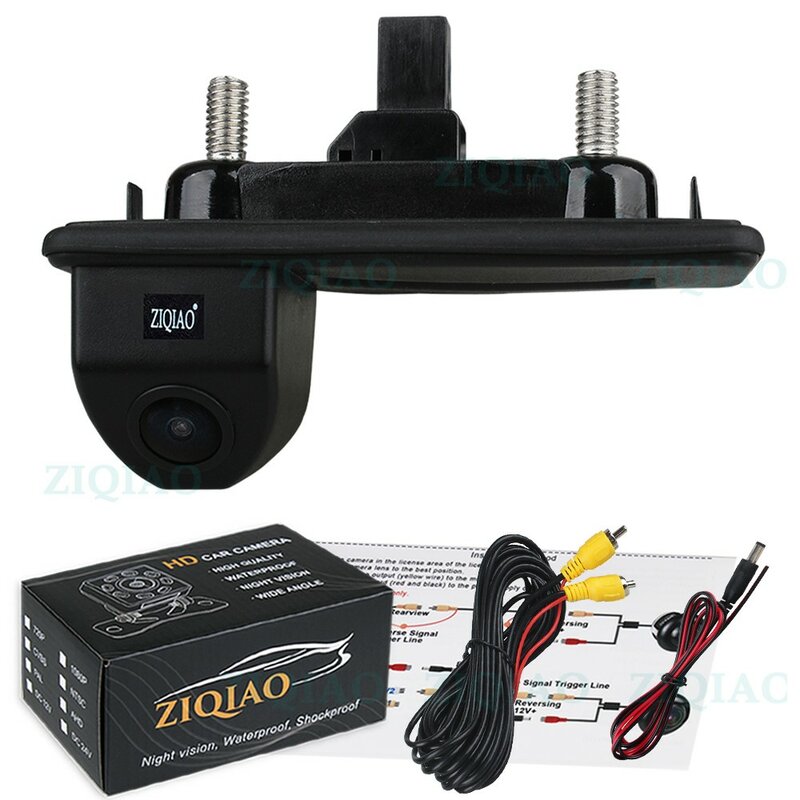ZIQIAO-cámara de visión trasera para coche, accesorio para Skoda Octavia A5 2005 2007 2009 2010 2012-2014 Fabia 2011-2015, HS039 HS079