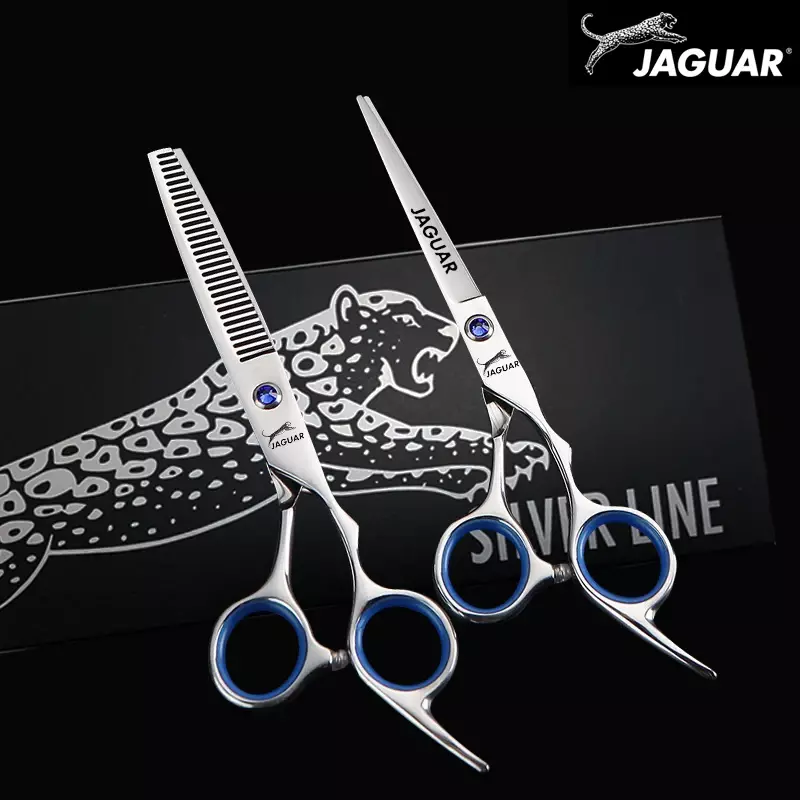 JAGUAR-Ciseaux de coiffure professionnels, ensemble de coupe et d'amincissement, outil de barbier, ciseaux de salon, haute qualité, 5.5 pouces, 6.0 pouces
