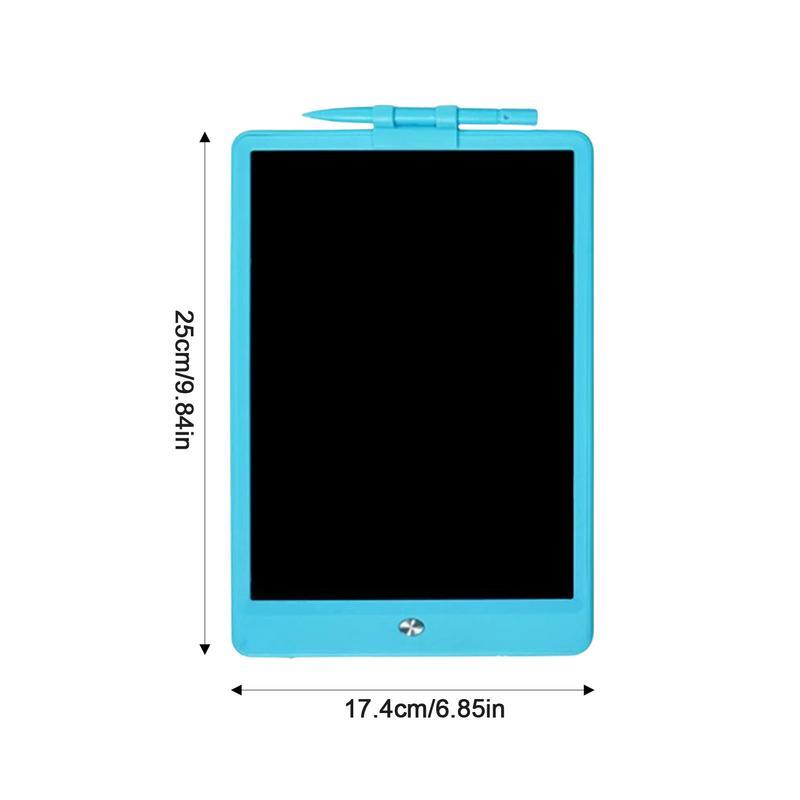 แท็บเล็ตวาดภาพ LCD สำหรับเด็กใช้แบตเตอรี่สำหรับเด็กแท็บเล็ตสำหรับเขียนจอ LCD พร้อมปุ่มลบกันน้ำแผงดูเดิล pelindung Mata เร็ว