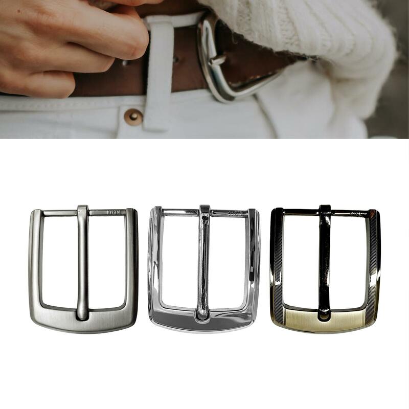 Belt Buckle Casual Classic Single Prong Roller Buckle for Leather Strap Men