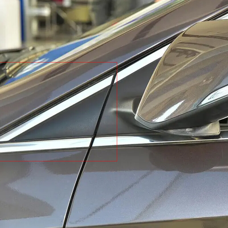 Guardabarros de espejo de ventana lateral, moldura triangular de esquina de Pilar, ajuste para Hyundai Sonata 2015-2019, 86180C1000, 86190C1100, 1 par