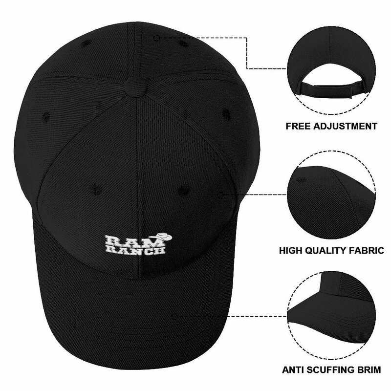 Ram Ranch-gorra de béisbol para hombre y mujer, sombrero derby de cumpleaños, sombreros de verano, salida de playa, novedad