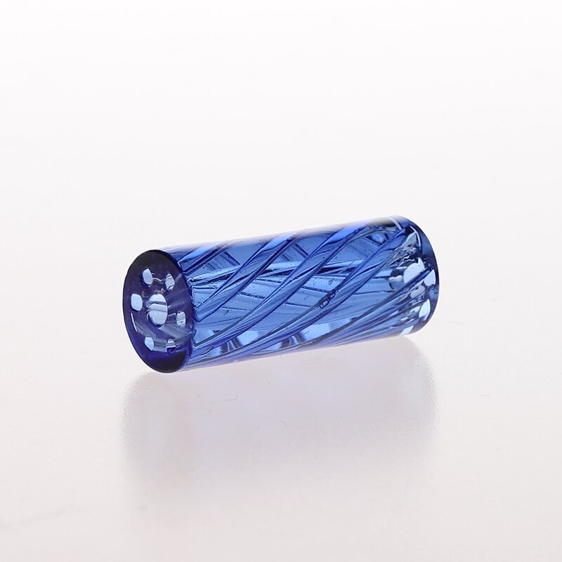 Embouts en verre de style spirale avec 7 trous, embout de filtre en verre, ensemble de boîte à trous, accessoires pour fumer, en stock, 5 pièces par boîte