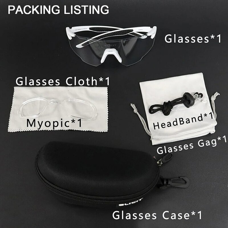 Óculos de ciclismo polarizados fotocromáticas para homens e mulheres, óculos de bicicleta, óculos de proteção UV400, óculos MTB, Road Bicycle Goggles, Novo