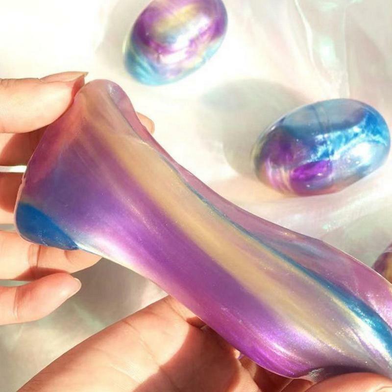 DIY slemes Ball kolorowe kity do jajek zabawki edukacyjne miękkie plasteliny antystresowe dla dzieci dorosłych prezenty wielkanocne