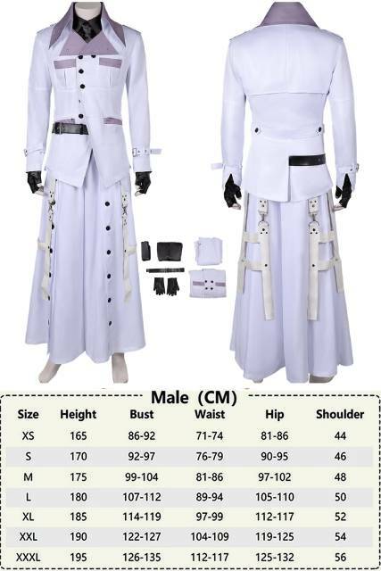 Gra Final Fantasy Rufus Shinra przebranie na karnawał dla dorosłych mężczyzn Fantasia płaszcz pas stroje Halloween karnawałowe przebranie kostium imprezowy