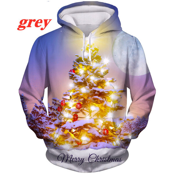 Heißer Verkauf Weihnachten 3D Gedruckt Hoodies Männer/Frauen Casual Sweatshirts Winter Herbst Hoody Lose Outwear Pullover