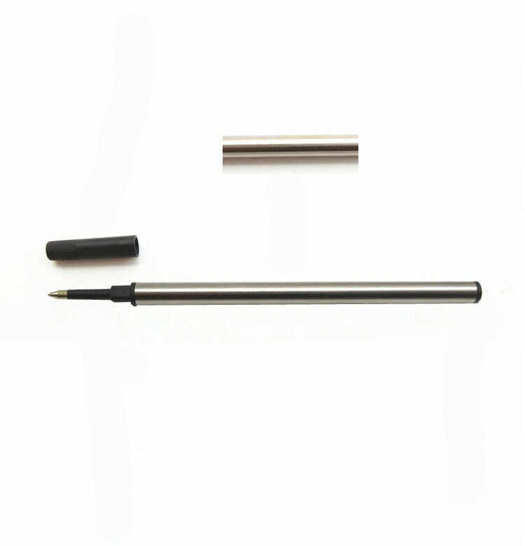 2pcs 6pcs 12pcs 11cm Black metal Ballpoint Refill 0.7mm tip fits for schneider