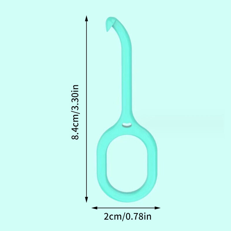 Herramienta de extracción de alineador de ortodoncia, 1 piezas, Extractor de tirantes extraíble Invisible, gancho de plástico transparente para el cuidado bucal