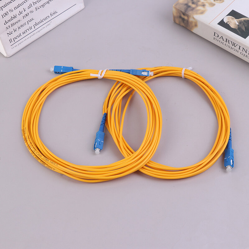 1pc 3 metri SC-SC cavo in fibra ottica Simplex Single Mode FTTH Pigtail Patch Cord