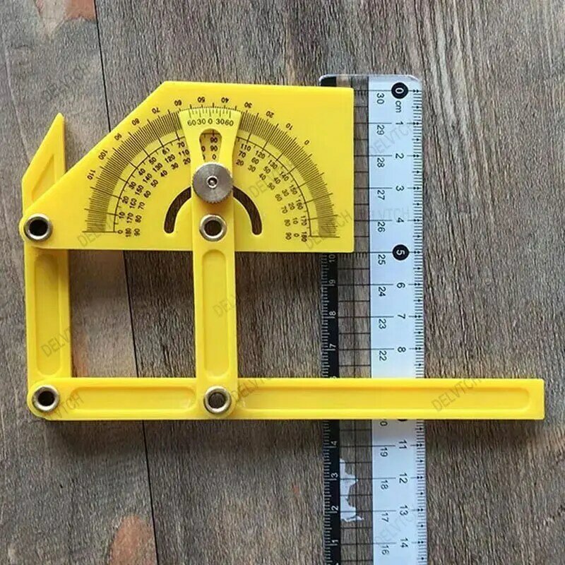 15,5*9 см Многофункциональный угломер транспортир полукруглый 180 ° линейка для рисования шаблон деревообрабатывающий измерительный прибор