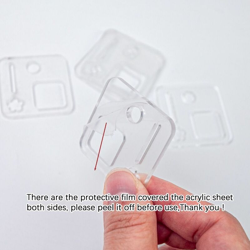 Schnur bänder Stick garn halter Stickerei Zahnseide DIY Handwerk Acryl Wickel brett Etikett transparenten Stich halter