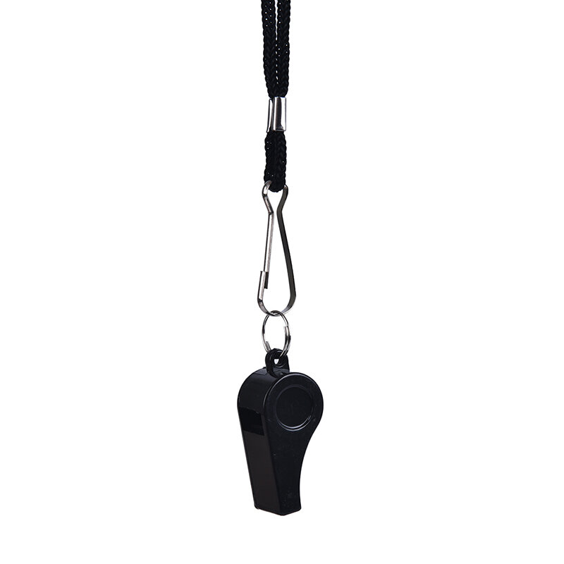 Football Soccer Sports Referee Plastic Whistle Lanyard Emergency Loud Sound
