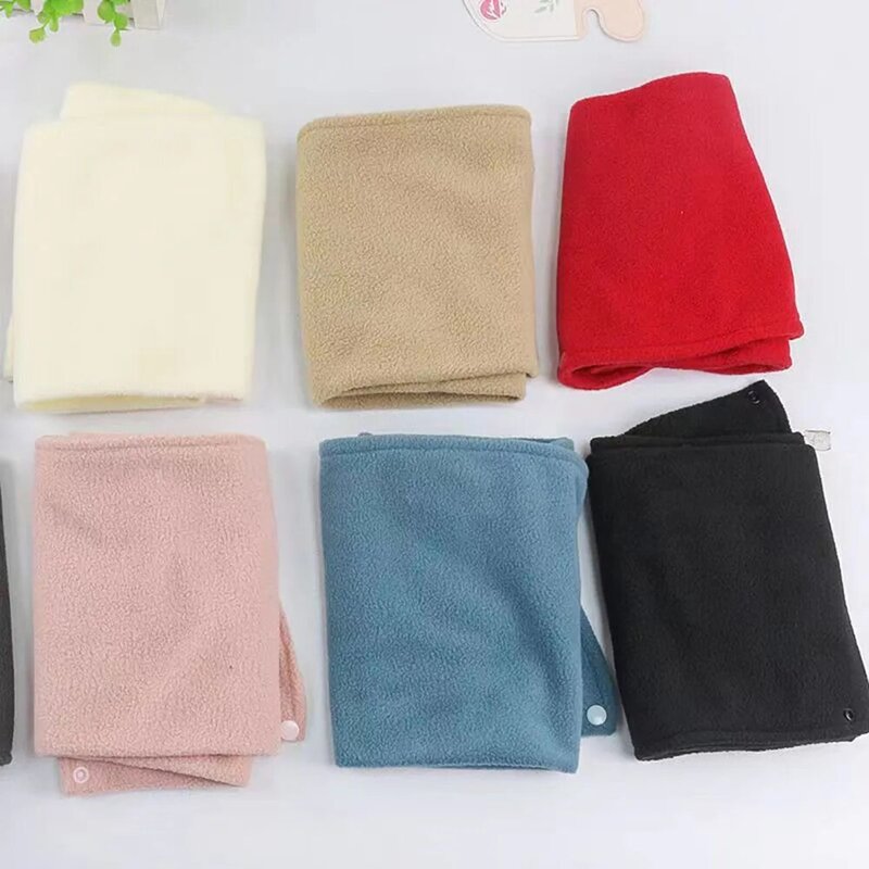 Winter Plush Muffler Double Layer warm Neck Cover Fashion Solid Color Men Women Cold-proof Scarf Outdoors Cycling Neckerchief