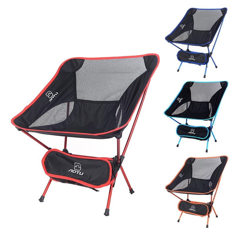 Chaise pliante portable en alliage ultraléger, plage, lune, pêche