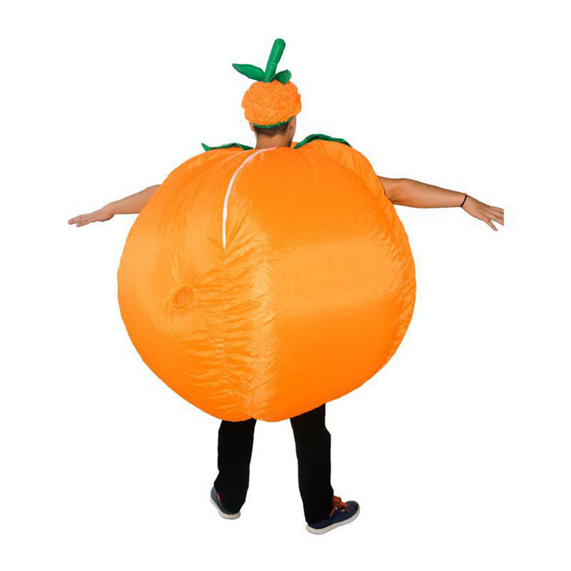 Abóbora inflável Halloween Fancy Dress Costume para adultos, roupa do partido, desempenho do cosplay, laranja